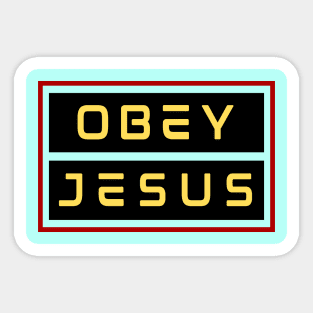 Obey Jesus | Christian Typography Sticker